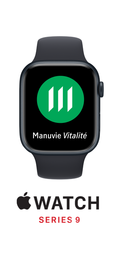 Apple Watch Series 9 avec logo Vitalité
